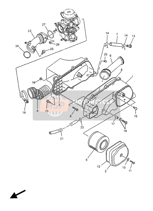 9014906X0700, Vis, Yamaha, 0